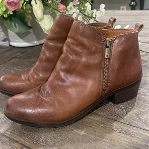 Lucky Brand Basel Leather Flat Bootie